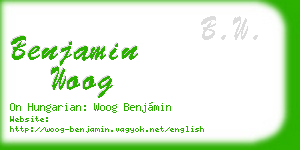 benjamin woog business card